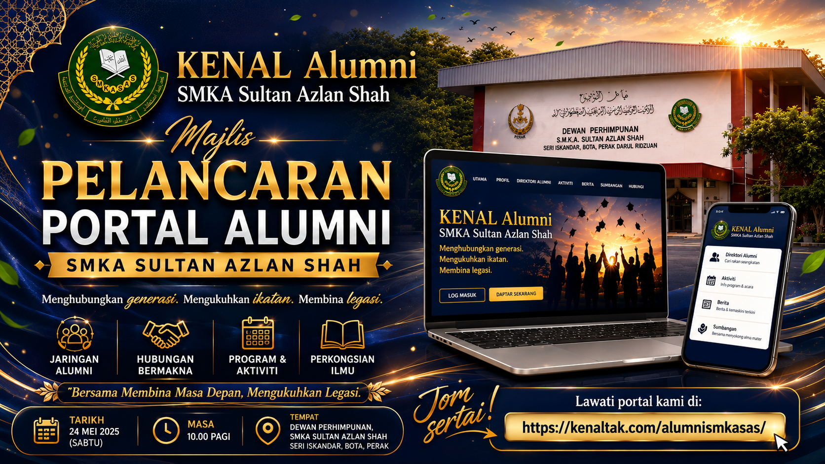 Majlis Peluncuran Portal Alumni SMKA Sultan Azlan Shah